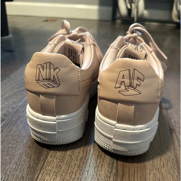 Nike Air Force One Shadow Nude Blush Size 8.5 - Picture 2 of 5